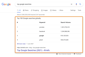 organic search results